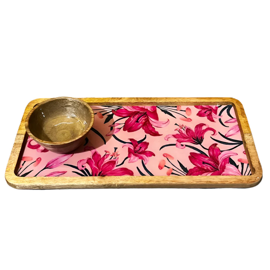 Pink Lily Platter