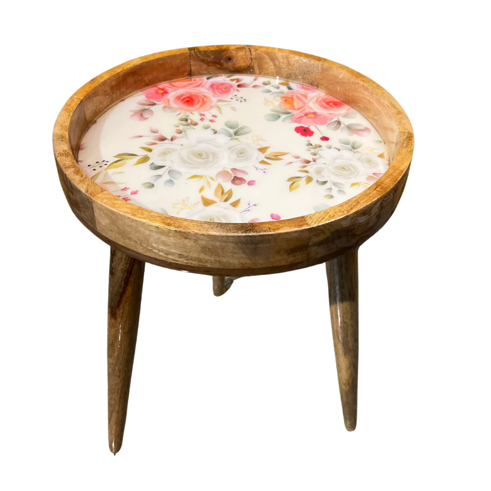 Floral Stool