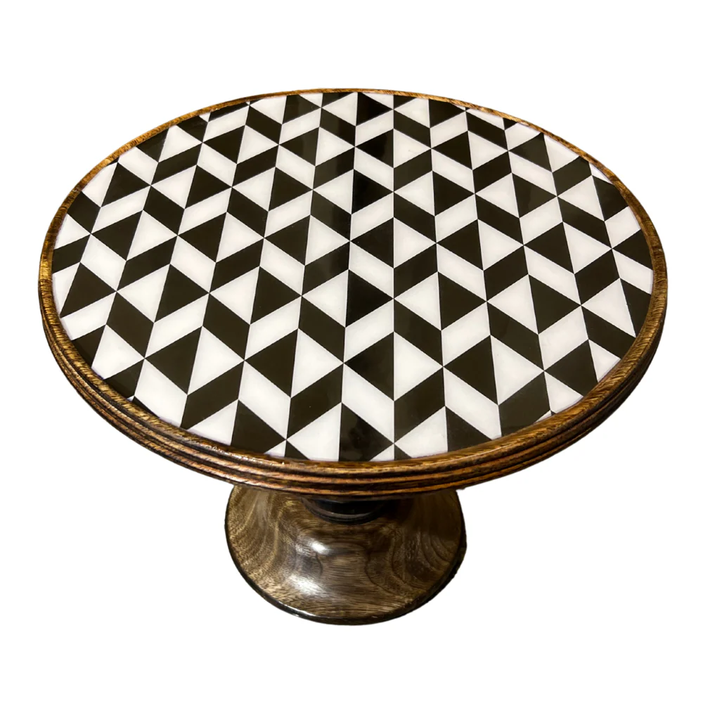 Indigo Mosaic Cake Stand