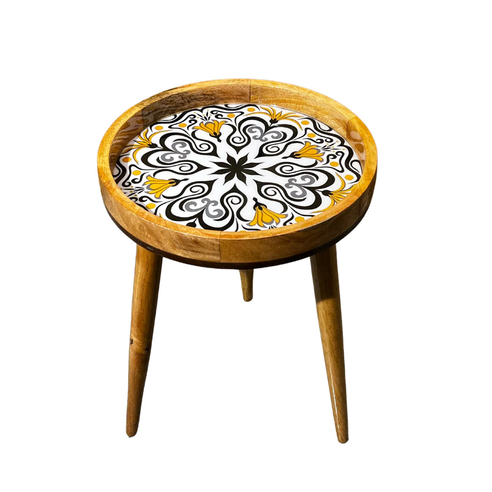 Mandala Bloom Stool