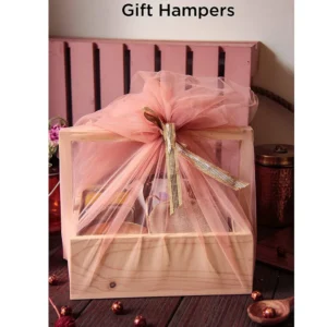 Wooden Basket with Handle