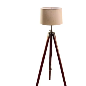 Wooden Tripod Floor Lamp