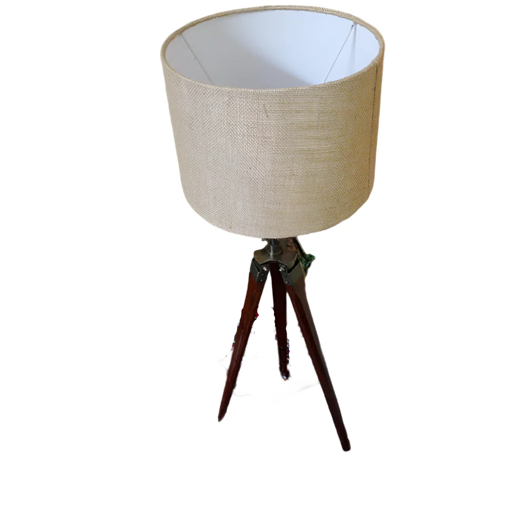 Wooden Tripod Floor Lamp - Image 2