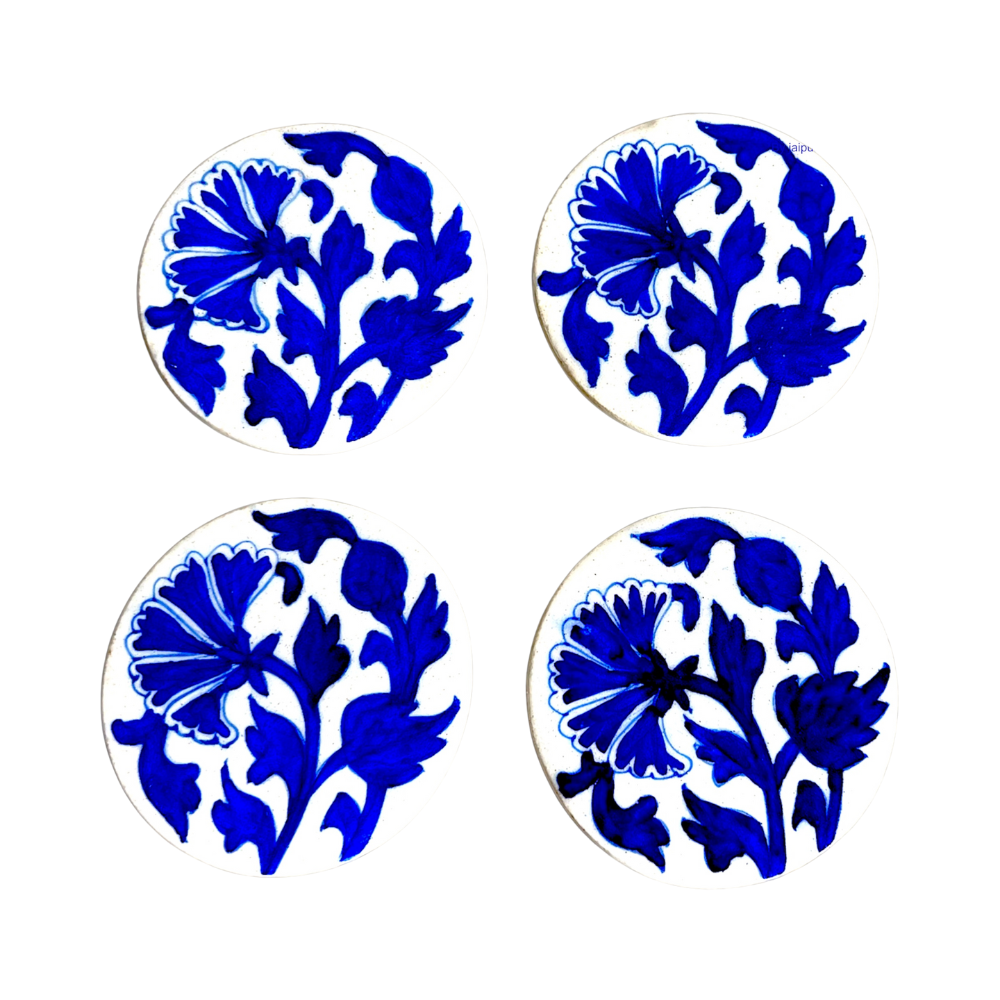 Blue Pottery Coasters - Image 3