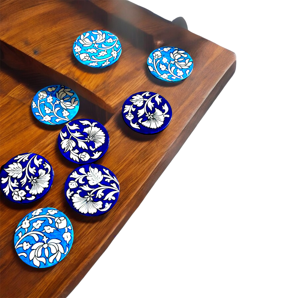 Blue Pottery Coasters - Image 6