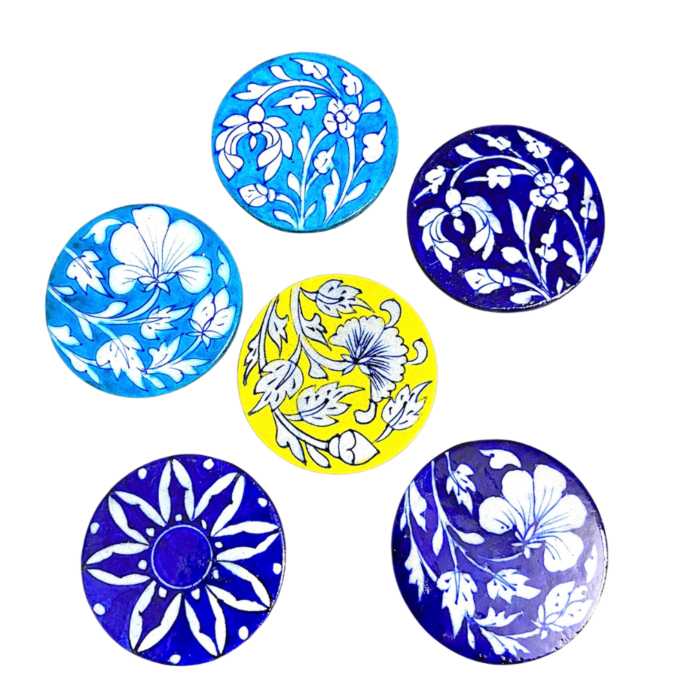 Blue Pottery Coasters - Image 5
