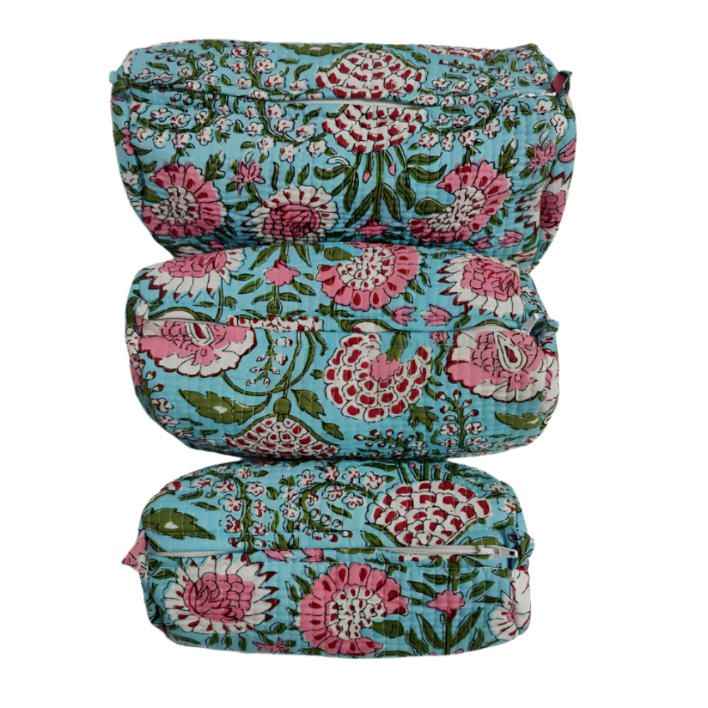 Handcrafted Vanity Pouch (3 pc Set)