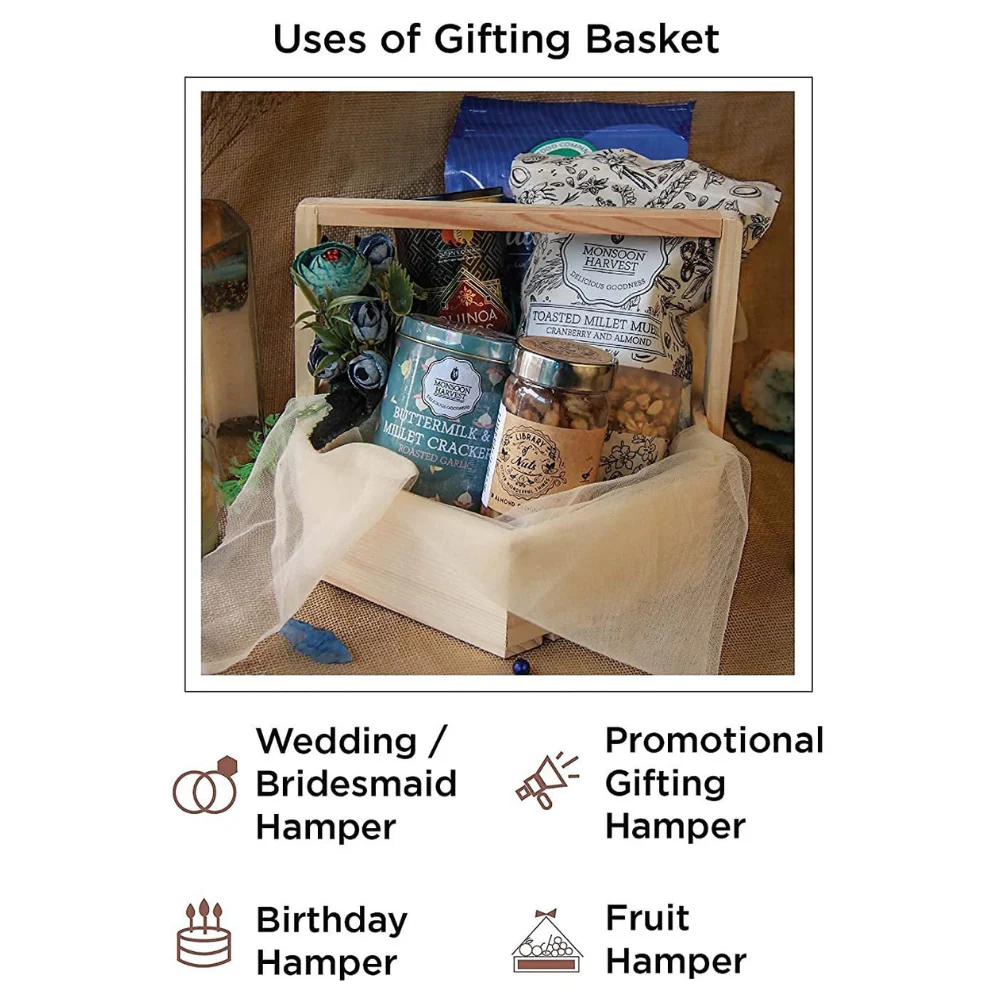 Handcrafted Wooden Basket - Image 5