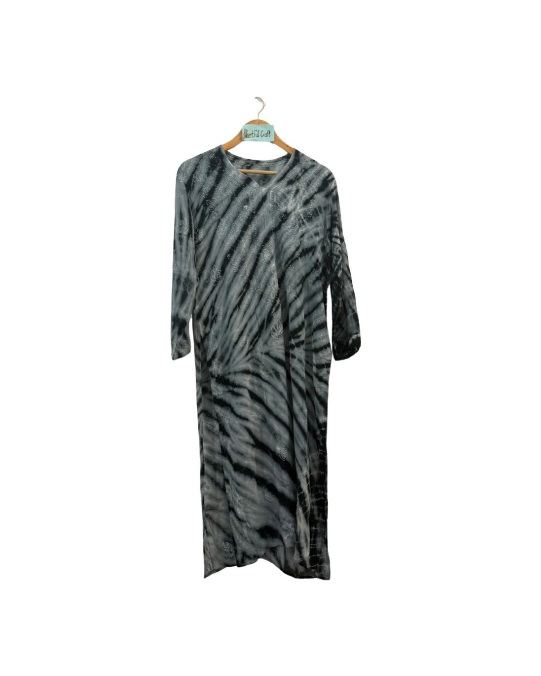 Tie & Dye Chikankari Kurta – Pure Georgette