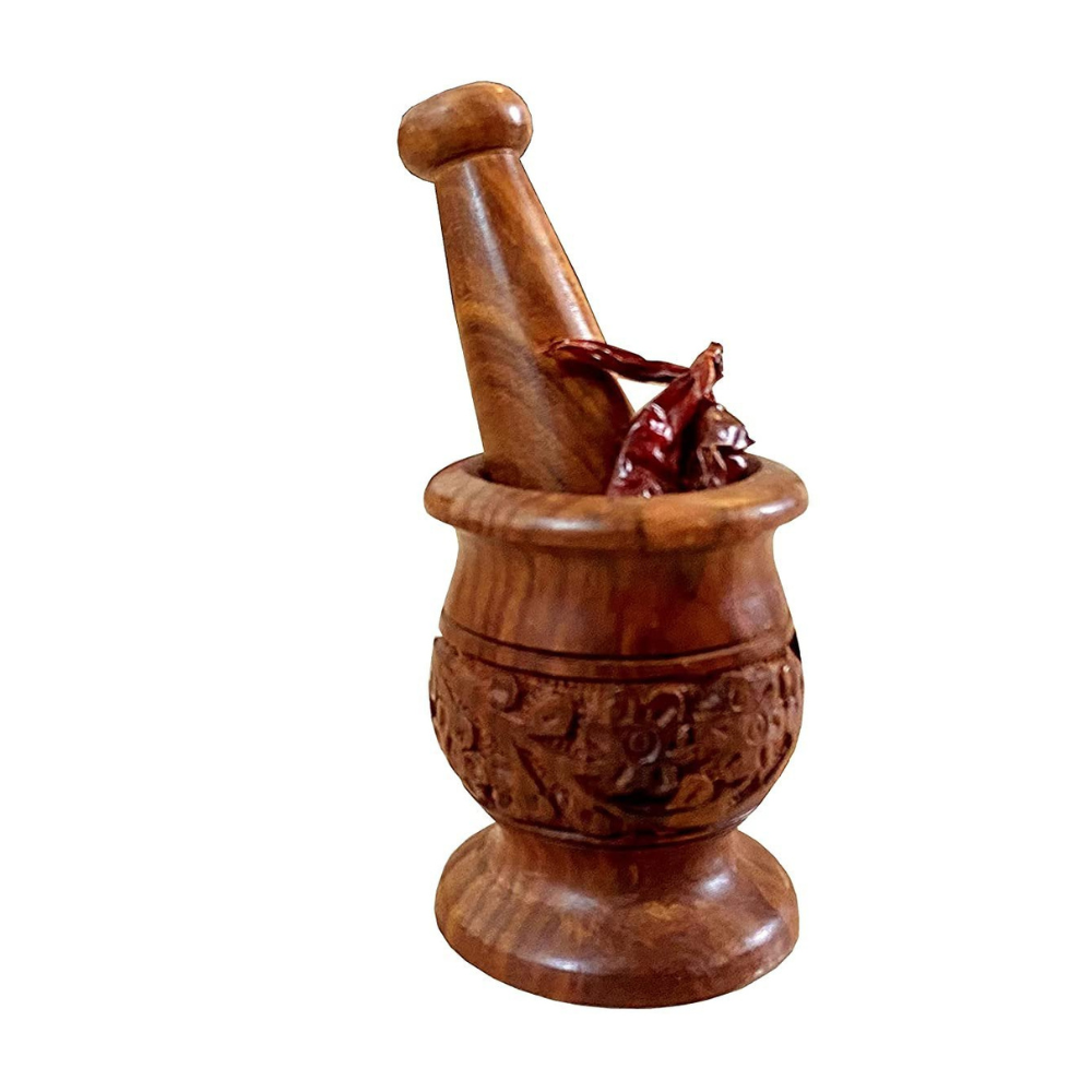 Wooden Mortar & Pestle - Image 2